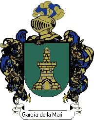 Escudo del apellido García de la marina