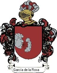 Escudo del apellido García de la rosa