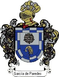 Escudo del apellido García de paredes