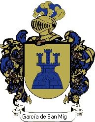 Escudo del apellido García de san miguel