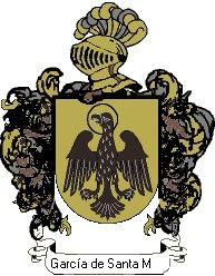 Escudo del apellido García de santa maría