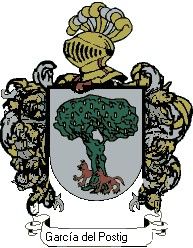 Escudo del apellido García del postigo