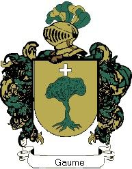 Escudo del apellido Gaume