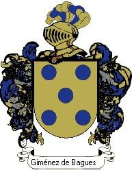 Escudo del apellido Giménez de bagues