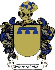 Escudo del apellido Giménez de embid