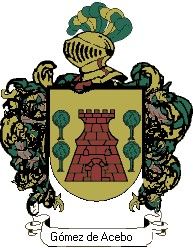 Escudo del apellido Gómez de acebo