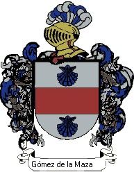Escudo del apellido Gómez de la maza