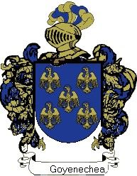 Escudo del apellido Goyenechea