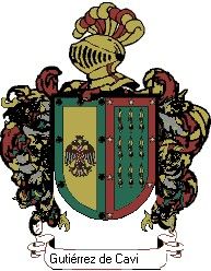 Escudo del apellido Gutiérrez de caviedes