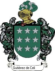 Escudo del apellido Gutiérrez de celis