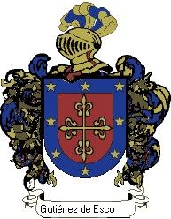 Escudo del apellido Gutiérrez de escobar