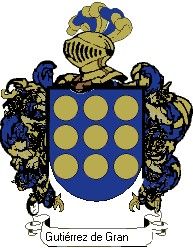 Escudo del apellido Gutiérrez de granada