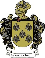 Escudo del apellido Gutiérrez de ibarra