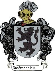 Escudo del apellido Gutiérrez de la arena