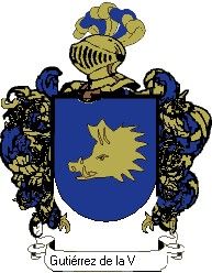 Escudo del apellido Gutiérrez de la vega