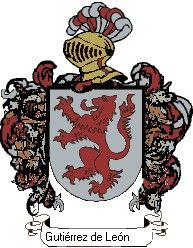 Escudo del apellido Gutiérrez de león