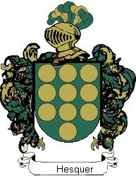 Escudo del apellido Hesquer