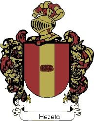 Escudo del apellido Hezeta