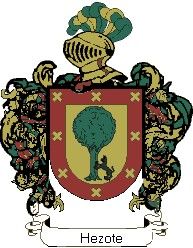 Escudo del apellido Hezote