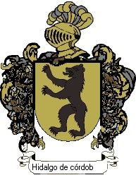 Escudo del apellido Hidalgo de córdoba