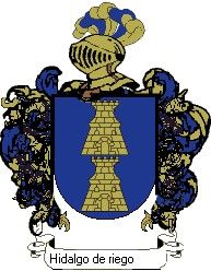 Escudo del apellido Hidalgo de riego