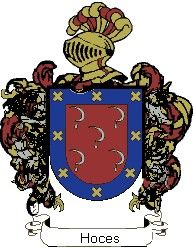 Escudo del apellido Hoces