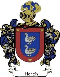 Escudo del apellido Honcín