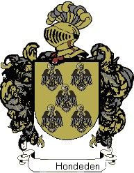 Escudo del apellido Hondeden