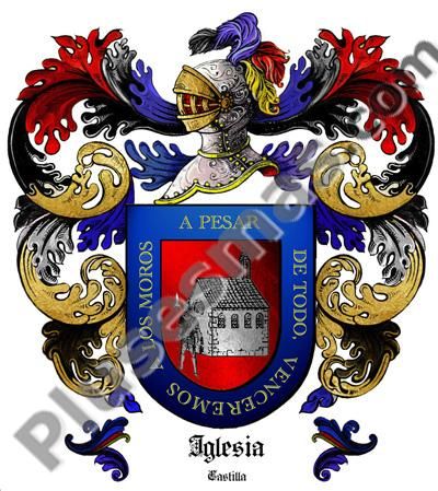 Escudo del apellido Iglesia