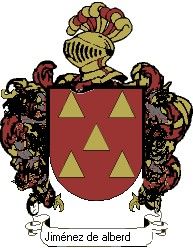 Escudo del apellido Jiménez de alberdín