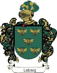 Escudo del apellido Labaig