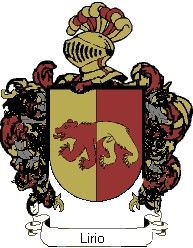 Escudo del apellido Lirio