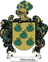 Escudo del apellido Manzanas
