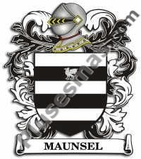 Escudo del apellido Maunsel