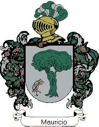 Escudo del apellido Mauricio