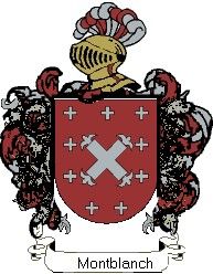 Escudo del apellido Montblanch
