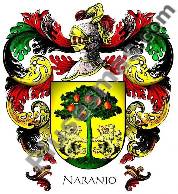 Escudo del apellido Naranjo