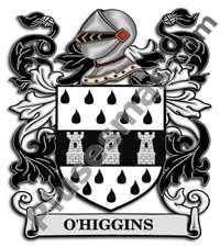 Escudo del apellido Ohiggins
