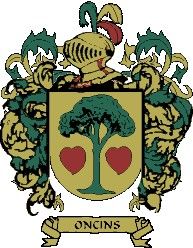 Escudo del apellido Oncins