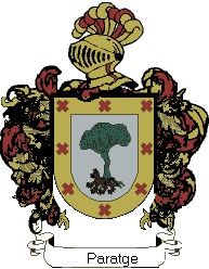 Escudo del apellido Paratge