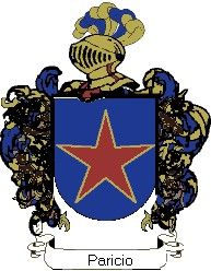 Escudo del apellido Paricio