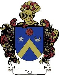 Escudo del apellido Pau