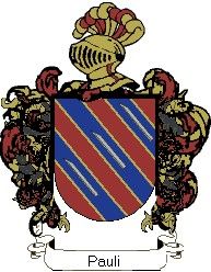 Escudo del apellido Pauli