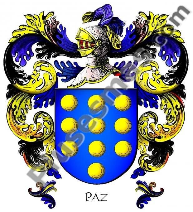 Escudo del apellido Paz