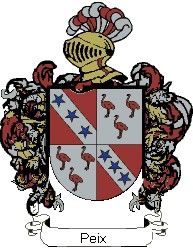 Escudo del apellido Peix