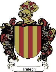 Escudo del apellido Pelegrí