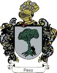 Escudo del apellido Peso