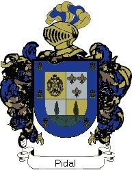 Escudo del apellido Pidal