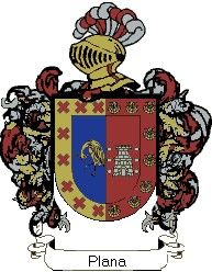 Escudo del apellido Plana