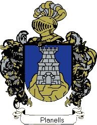 Escudo del apellido Planells